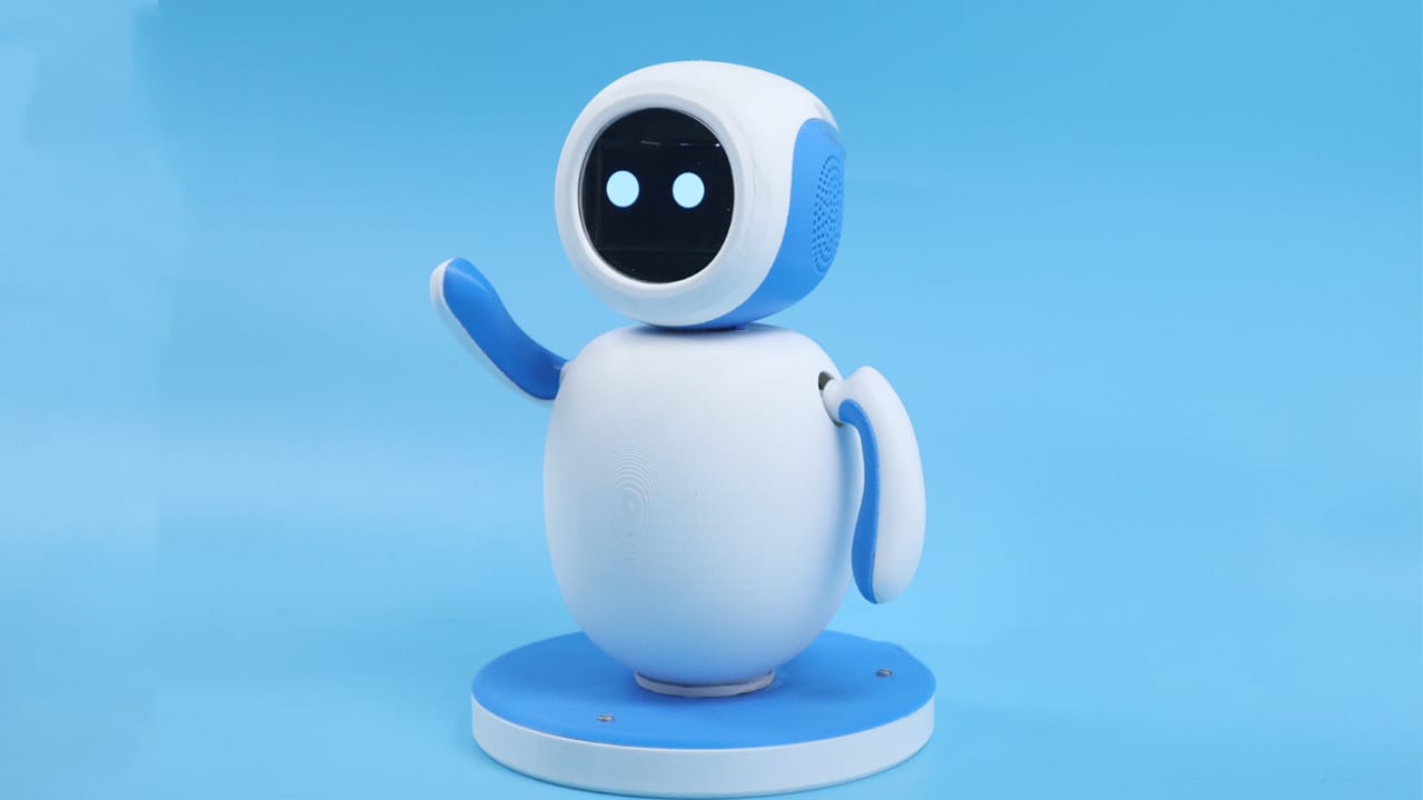 Friendly companion robot with expressive display